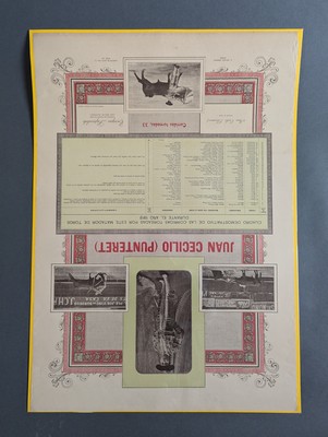 7 PALMARES lithographiés dont José Gomez...